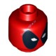 Деталь Лего Голова Минифигурки Цвет Красный