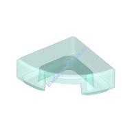 Деталь Лего Плитка Круглая 1 х 1 Четверть Цвет Прозрачно-Голубой