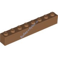 Деталь Лего Кубик 1 х 8 Цвет Карамельный