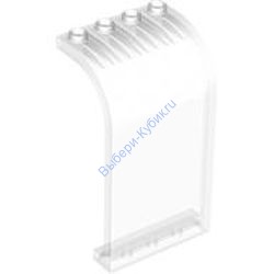 Деталь Лего Панель 3 х 4 х 6 Изогнутая Top Цвет Прозрачный