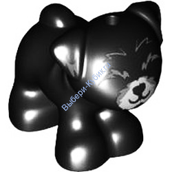 Деталь Лего Собака Цвет Черный