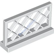 Деталь Лего Забор 1 х 4 х 2 Цвет Белый