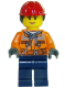 Минифигурка Лего Сити Рабочий