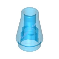 Деталь Лего Конус 1 х 1 С Верхним Пазом Цвет Прозрачно-Синий