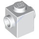 Деталь Лего Кубик Модифицированный 1 х 1 С Штырьками На Противоположных Сторонах Цвет Белый