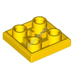 Деталь Лего Плитка Модифицированная 2 х 2 Перевернутая Цвет Желтый