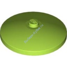 Деталь Лего Тарелка (Радар) 4 х 4 Перевернутая С Закрытым Штырьком Цвет Лайм 