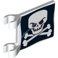 Деталь Лего Флаг 2 х 2 Квадратный С Рисунком Цвет Белый