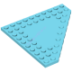 Деталь Лего Пластина Клин 10 х 10 Обрезанный Угол Без Штырьков В Центре Цвет Умеренно-Лазурный