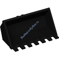 Деталь Лего Экскаваторный Ковш 7 Зуб. 3 х 6 С Петлей Цвет Черный