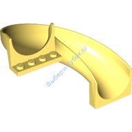 Деталь Лего Горка Изогнутая 6 х 12 х 8 Цвет Ярко-Светло-Желтый