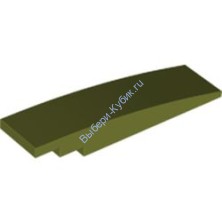 Деталь Лего Скос Закругленный 8 х 2 Без Штырьков Цвет Оливковый Зеленый