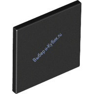 Деталь Лего Дорожный Знак С Защелкой 2 х 2 Цвет Черный