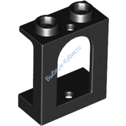 Деталь Лего Окно 1 х 2 х 2 Замок Цвет Черный
