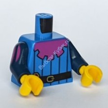 Деталь Лего Торс С Рисунком Цвет Синий