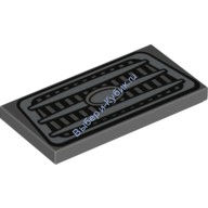 Деталь Лего Плитка 2 х 4 с Решеткой Цвет Темно-Серый