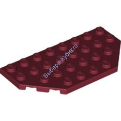 Деталь Лего Пластина Срезанные Углы 4 х 8 Цвет Темно-Красный