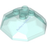 Деталь Лего Камень / Кристалл Булыжник Верхняя Часть Цвет Прозрачно-Голубой