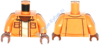 Деталь Лего Торс С Рисунком Цвет Карамельный