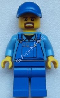 Минифигурка Лего Сити - Рабочий