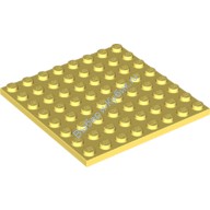 Деталь Лего Пластина 8 х 8 Цвет Ярко-Светло-Желтый