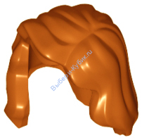 Деталь Лего Парик Женский Цвет Темно-Оранжевый