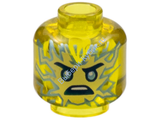 Деталь Лего Голова Минифигурки Цвет Прозрачно-Желтый
