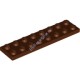 Деталь Лего Пластина 2 х 8 Цвет Коричневый