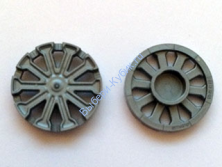 Деталь Лего Колпак Для Диска 10 Спиц T Формы - Для Диска 18976 Цвет Перламутрово-Светло-Серый