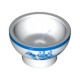 Деталь Лего Чаша с синим ободком и рисунком дракона Цвет Белый