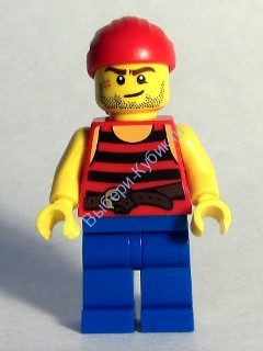 Минифигурка Лего Пираты - Пират 3 pi161