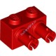 Деталь Лего Кубик Модифицированный 1 x 2 С Двумя Пинами Цвет Красный