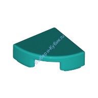 Деталь Лего Плитка Круглая 1 х 1 Четверть Цвет Темно-Бирюзовый 1