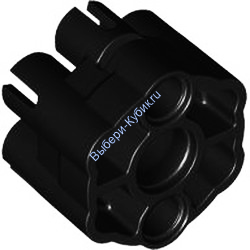 Деталь Лего Пусковая Установка Для Снарядов С Шестью Закругленными Стволами Цвет Черный