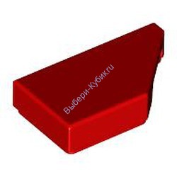Деталь Лего Плитка 1 X 2 Скошенная В Право Цвет Красный