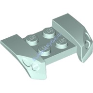 Деталь Лего Автомобильное Крыло 2 х 4 С Выдавленными Фарами Цвет Светлая Аква