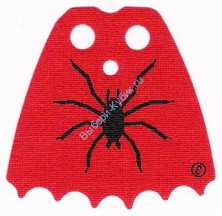 Деталь Лего Плащ 6 С Рисунком Цвет Красный