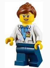 Минифигурка Лего Сити - Женщина ученый