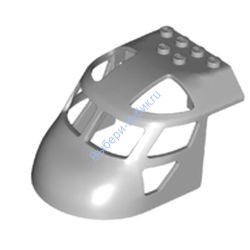 Деталь Лего Фюзеляж Самолета С Изгибом 6 х 8 Верх Цвет Светло-Серый