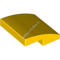 Деталь Лего Скос Закругленный 2 x 2 x 2/3 Без Штырьков Цвет Желтый