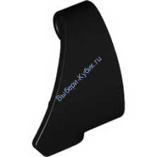 Деталь Лего Техник Панель #10 3 x 3 Правая Цвет Черный