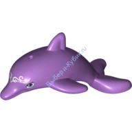 Деталь Лего Дельфин Цвет Умеренно-Лавандовый