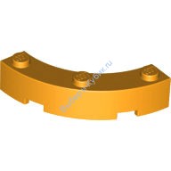 Деталь Лего Кубик Круглый Угол 4 х 4 С Тремя Штырьками Цвет Ярко-Светло-Оранжевый