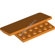 Деталь Лего Скос Закругленный 5 х 8 х 2/3 С 12 Штырьками Цвет Оранжевый