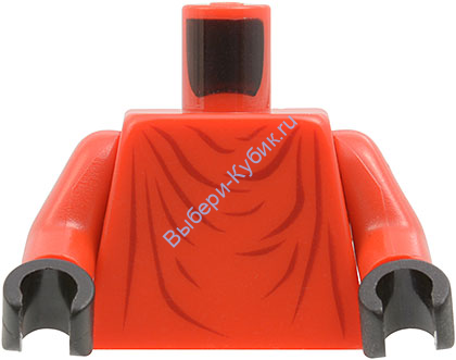 Деталь Лего Торс С Рисунком Цвет Красный