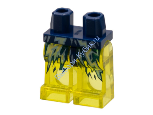 Деталь Лего Ноги С Рисунком Цвет Темно-Синий