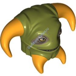 Деталь Лего Голова Модифицированная SW Boolio Цвет Оливковый Зеленый