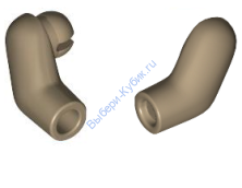 Деталь Лего Руки Правые И Левые Цвет Темно-Песочный 