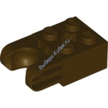 Деталь Лего Техник Модифицированный Кубик 2 x 2 Цвет Темно-Коричневый