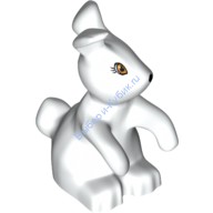 Деталь Лего Заяц / Кролик Цвет Белый